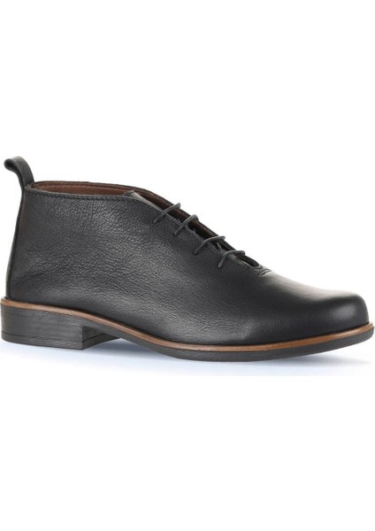 Siyah Deri Kadın Düz Bot 01WD3805 01WD3805 fiyatları
