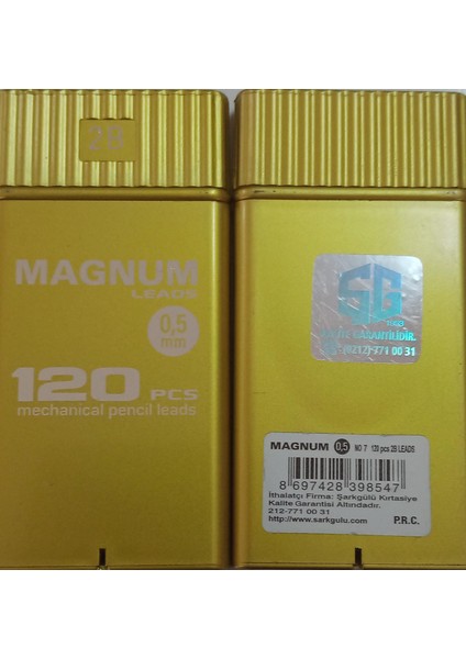 Leads 0.5 mm 2b Uç 60 mm 120 Li Gold Rengi