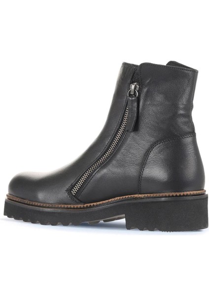 Siyah Deri Kadın Topuklu Bot 01WD0203 01WD0203 fırsatları