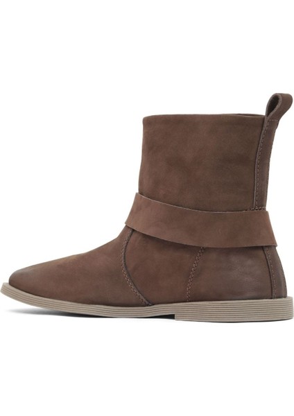Kahverengi Nubuk Kadın Düz Bot 01WD4211 01WD4211 fırsatları