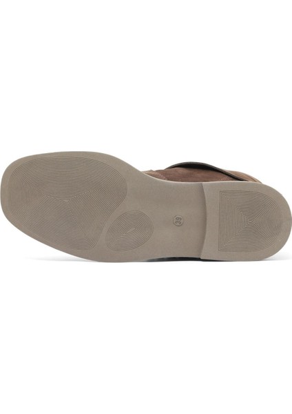 Kahverengi Nubuk Kadın Düz Bot 01WD4211 01WD4211 indirimleri