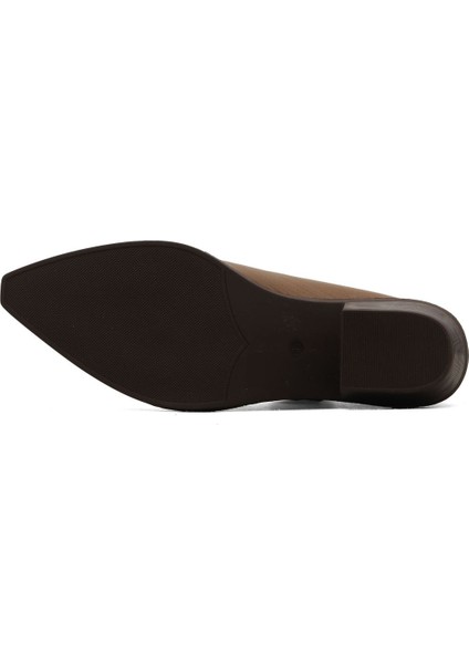 Kahverengi Deri Kadın Topuklu Bot 01WD4004 01WD4004 indirimleri