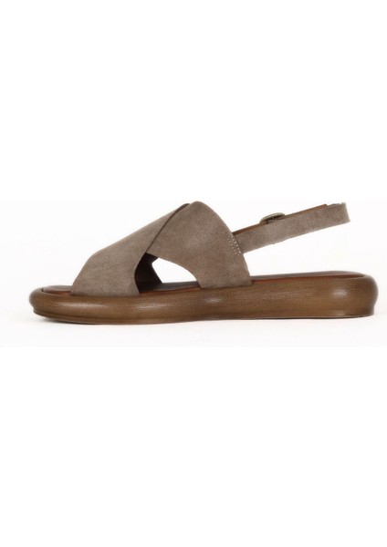 Kum Alf Süet Kadın Düz Sandalet 01WE3103 01WE3103 modelleri