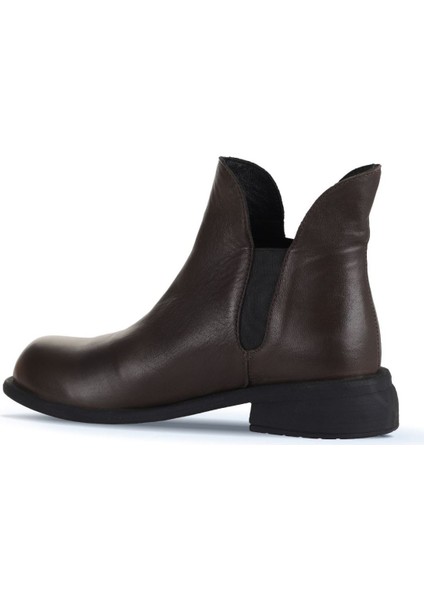 Kahverengi Deri Kadın Topuklu Bot 01WD1900 01WD1900 fırsatları