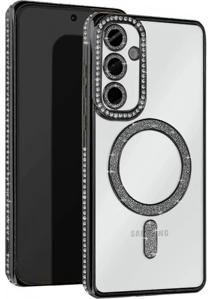 Samsung Galaxy A17 5g Joke Simli Magneticsafe Kılıf - Siyah