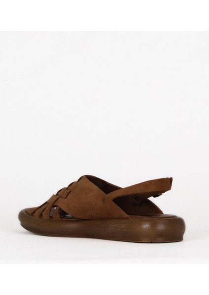 Taba Alf Süet Kadın Düz Sandalet 01WE3102 01WE3102 fırsatları