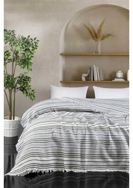 Çift Kişilik Yatak Pikesi Güneş Haki 200 x 230 Cm