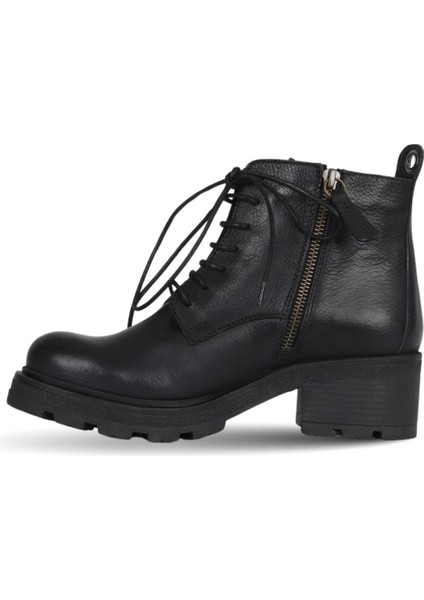 Siyah Deri Kadın Dolgu Topuklu Bot 01WD2301 01WD2301 modelleri