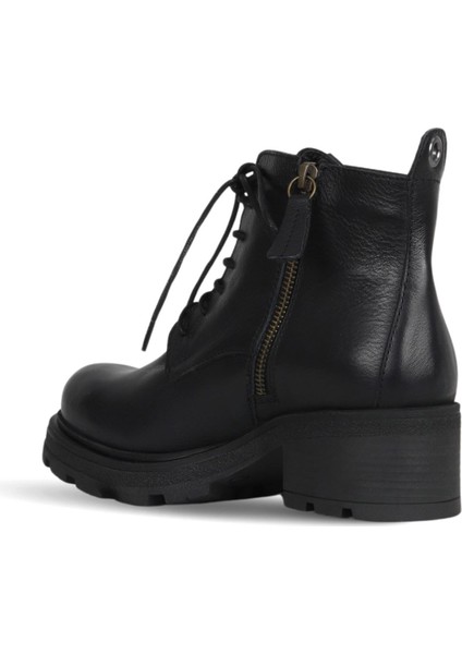 Siyah Deri Kadın Dolgu Topuklu Bot 01WD2301 01WD2301 fırsatları