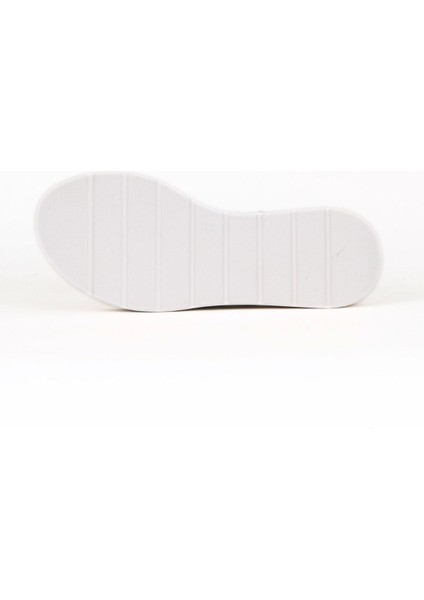 Beyaz Deri Kadın Düz Sandalet 01WE3403 01WE3403 indirimleri