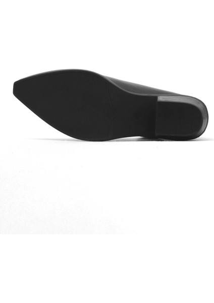 Siyah Deri Kadın Topuklu Bot 01WD4004 01WD4004 indirimleri