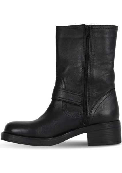 Siyah Deri Kadın Topuklu Bot 01WF1100 01WF1100 modelleri