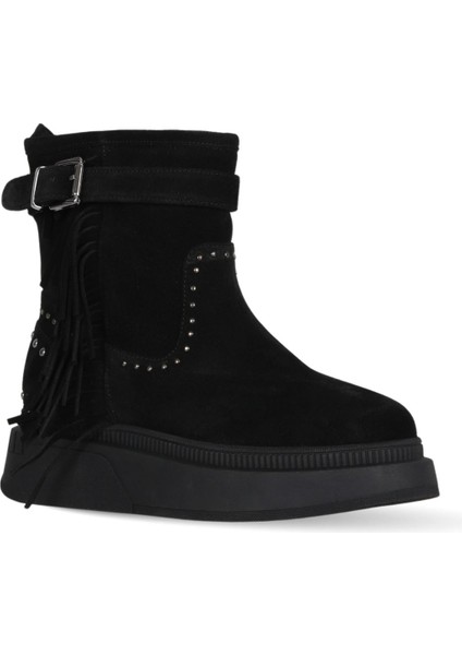 Siyah Süet Kadın Dolgu Topuklu Bot 30WB24549 30WB24549 fiyatları