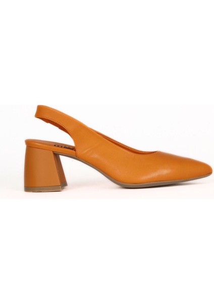 Turuncu Deri Kadın Topuklu Ayakkabı 01WE5800 01WE5800