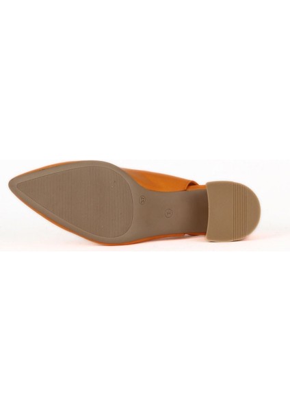 Turuncu Deri Kadın Topuklu Ayakkabı 01WE5800 01WE5800 indirimleri