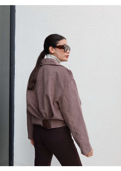 Arkası Pileli Nubuk Ceket indirimleri