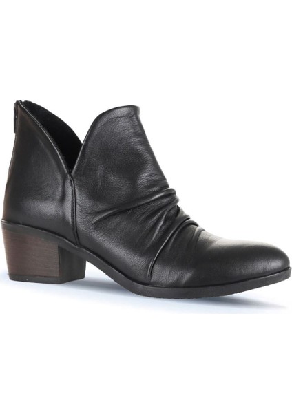 Siyah Deri Kadın Topuklu Bot 01WD1103 01WD1103 fiyatları