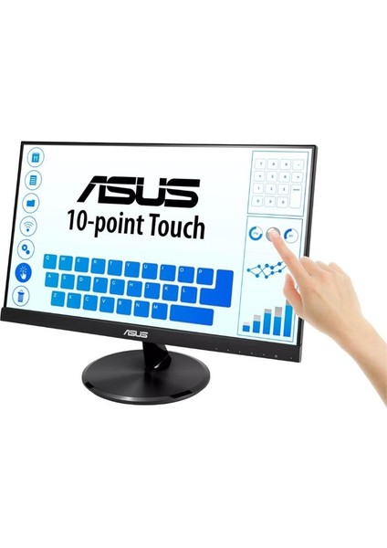 21.5 Asus VT229H IPS 5ms 60MHZ 1xvga 1xhdmı Fhd 1920X1080 Hoparlör Çerçevesiz Düşük Mavi Işık Dokunmatik Ekran Vesa modelleri