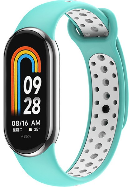 Xiaomi Mi Band 8 Yeşil ve Beyaz Için Yedek Kayış (Yurt Dışından)