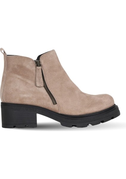 Gri Süet Kadın Dolgu Topuklu Bot 01WD2302 01WD2302