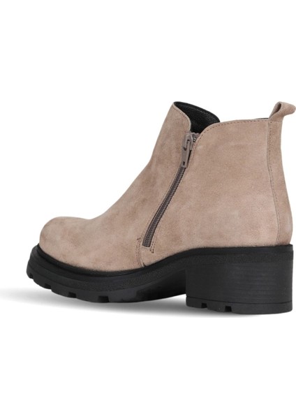 Gri Süet Kadın Dolgu Topuklu Bot 01WD2302 01WD2302 fırsatları