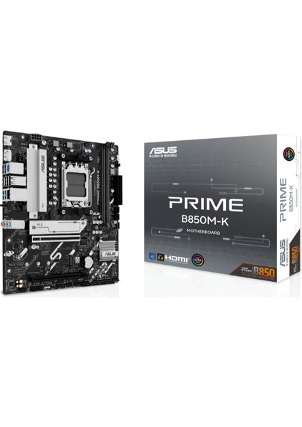 Prıme B850M-K Ddr5 8400MHZ 1xhdmı 1xdp 2xm.2 Usb2.0 Matx Am5(Amd Am5 9000/8000/7000 Serileri Ile Uyumlu)