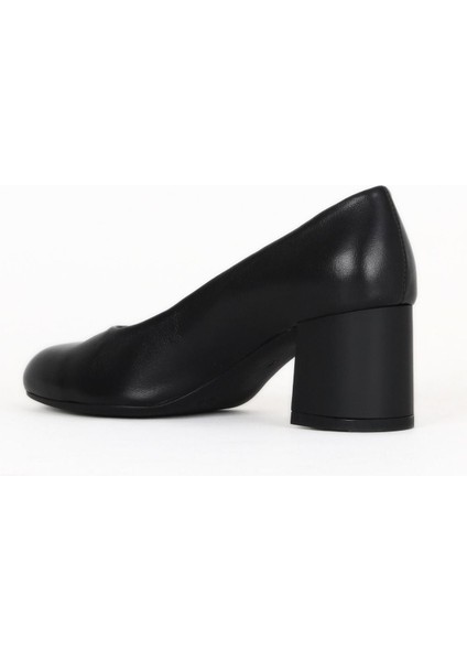 Siyah Deri Kadın Topuklu Ayakkabı 01WE5700 01WE5700 fırsatları