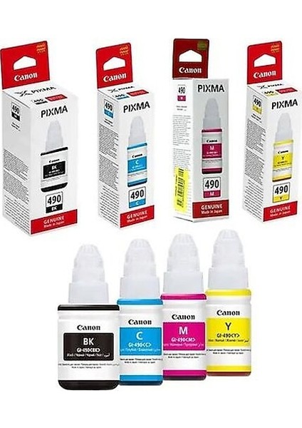 GI-490 / Pixma G1400 / G2400 / G3400 Set Mürekkep fiyatları