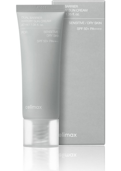 Hassas ve Kuru Ciltlere Bariyer Onarıcı Su Bazlı Güneş Kremi - Dual Barrier Watery Sun Cream