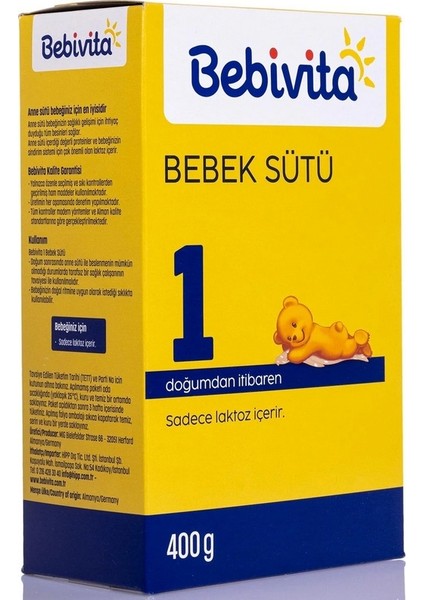 Bebek Sütü 1 Doğumdan Itibaren 400GR