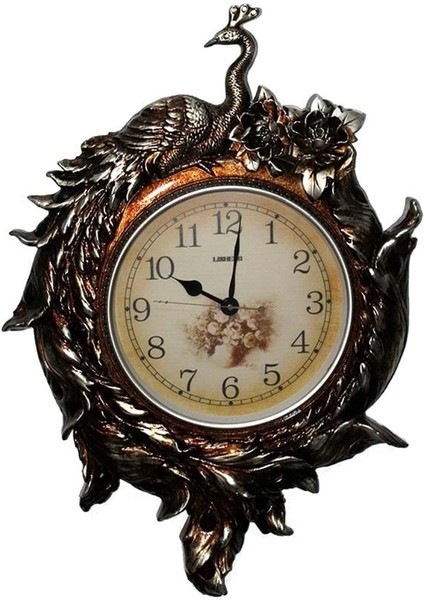 Duvara Asmalı Tavuskuşu Saat Dekoratif Hediyelik fiyatları