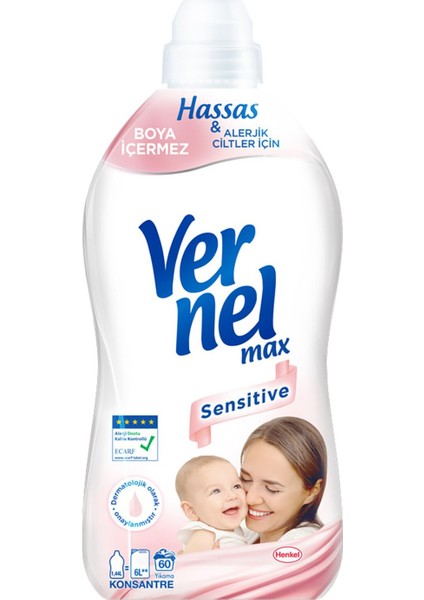Max Kons.çam.yumuşatıcı 1440 ml Lavanta ve Sensitive 2 Li modelleri