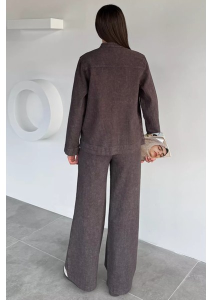 Kadın Ön Bağcıklı Ceket Pantolon Ikili Takım P-00018647 indirimleri