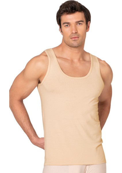 Özkan 10852 3'lü Paket Erkek Premium Esnek Kumaş Pamuklu Modal Kalın Askılı Atlet