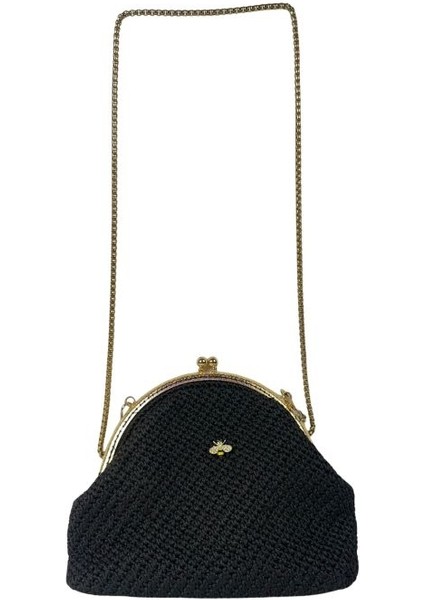 6657 El Örgüsü Makrome Ip Şık Abiye Omuz Çantası / 26 cm x 20 cm fiyatları