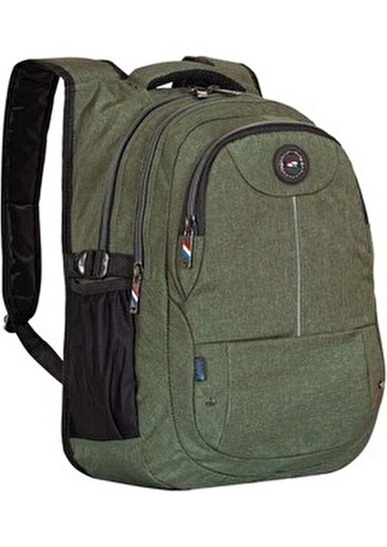Okul Sırt Çantası Haki Renk Su Geçirmez Destekli Yapı 40cm x 15cm x 26cm modelleri