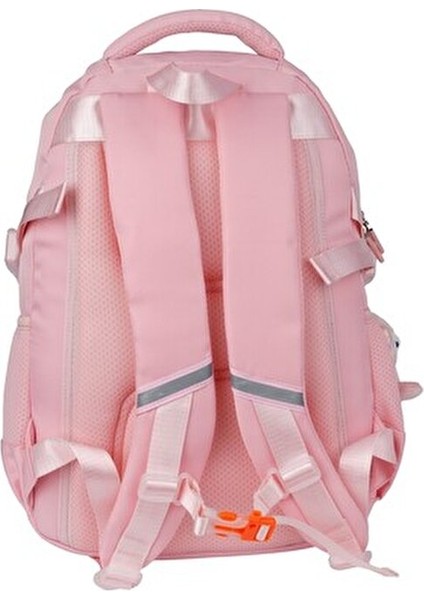 Kız Çocuk İlkokul Sırt Çantası Dayanıklı ve Geniş İç Hacim Pembe 38x28x13 cm