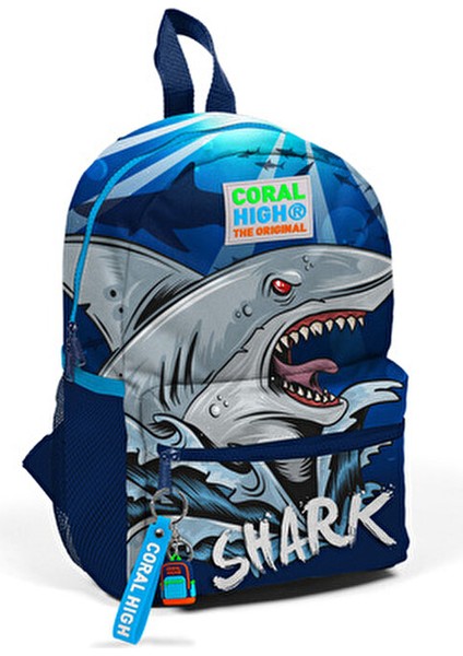 Kids Mavi İki Bölmeli Sırt Çantası Shark Desenli 23522 Çocuklar İçin fiyatları