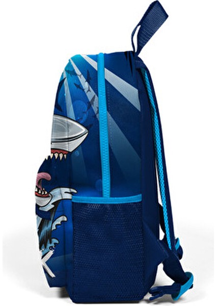 Kids Mavi İki Bölmeli Sırt Çantası Shark Desenli 23522 Çocuklar İçin modelleri