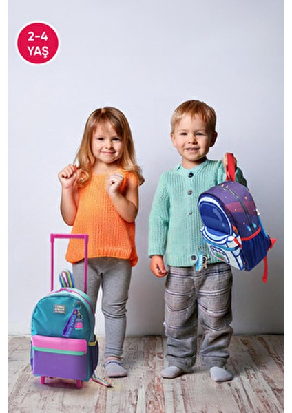 İki Bölmeli Lacivert Sırt Çantası Çocuklar İçin Rahat Taşıma 23516