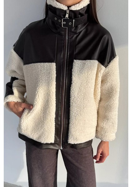 Kadın Iç Astarlı Deri Garnili Kemer Tokalı Mont P-00018680 fiyatları