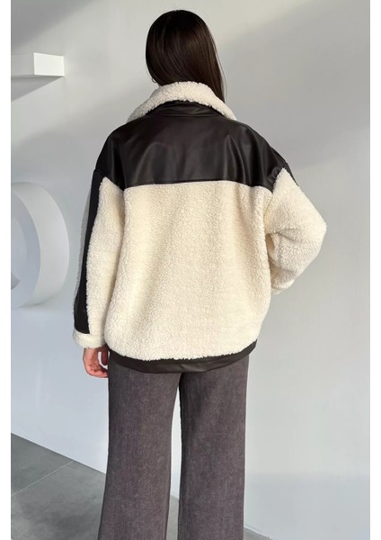 Kadın Iç Astarlı Deri Garnili Kemer Tokalı Mont P-00018680 fırsatları