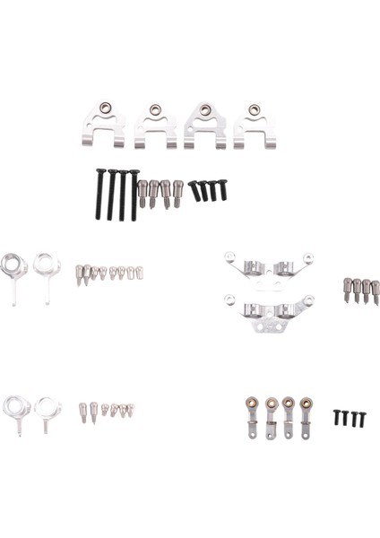 Metal Yükseltilmiş Parçalar Direksiyon Kupası Salıncak Kolu Amortisör Plaka Seti Wltoys P929 P939 K969 K979 K989 K999 1/28 Rc Araba, Gümüş (Yurt Dışından) fiyatları