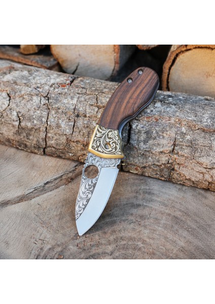 Katlanır Model - N690 Çelik - Ceviz Balçak Pirinç modelleri