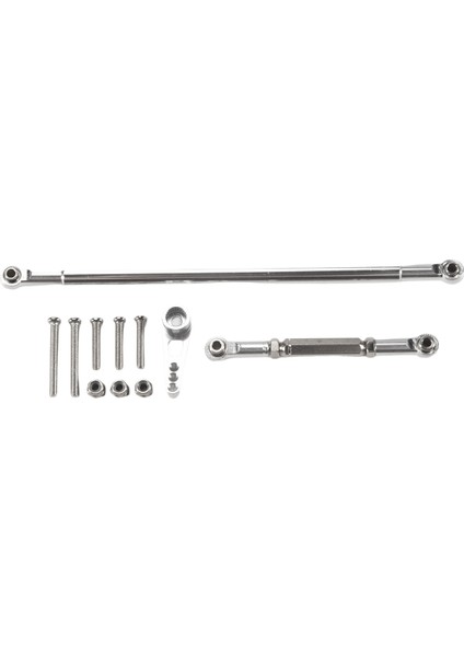 MN86S MN86 MN86KS MN86K Mn G500 Yükseltme Parçaları Metal Direksiyon Çekme Çubuğu Servo Bağlantı Çubuğu 1/12 Rc Araba Aksesuarları, Gümüş (Yurt Dışından)