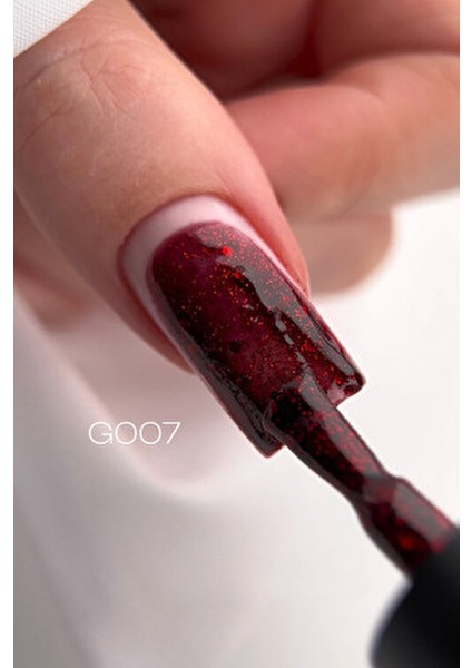 Glitter Oje G007 Kırmızı Parıltılı 4 ml Profesyonel Kullanım İçin Uygun