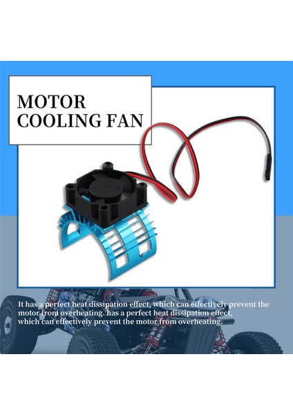 Wltoys A959-B 144001 124019 Rc Araba Alüminyum Alaşımlı Motor Soğutucu Kapağı 540 550 3650 Motor Için Soğutma Fanı Ile,1 (Yurt Dışından) fırsatları