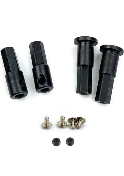 Wpl D12 1/10 Rc Araba Yükseltme Parçaları Için Metal 5mm Ön Tekerlek Göbeği Altıgen Adaptör Kombinatörü ve Arka Aks Şaft Adaptörü, A (Yurt Dışından) fırsatları