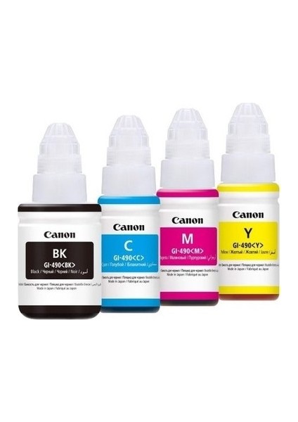 GI-490 / Pixma G1400 / G2400 / G3400 Set Mürekkep