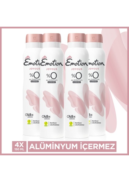 Joyous Kadın Deodorant 4x150 Ml